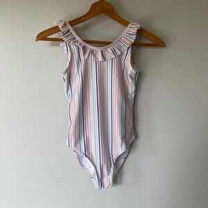 Gap striped girls youth one piece bathing suit